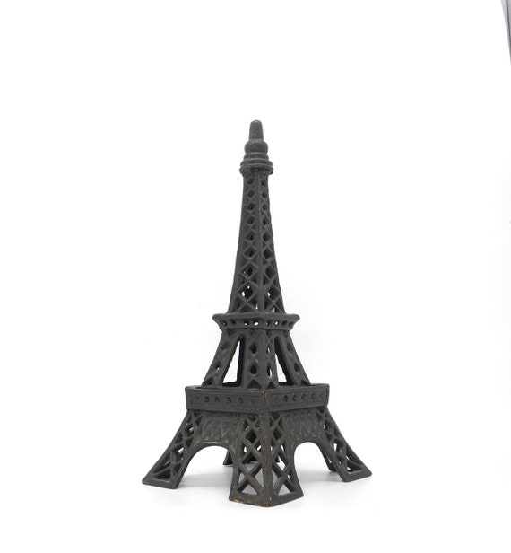 Vtg Cast Iron Eiffel Tower Candle Holder Paris Decor Home Etsy
