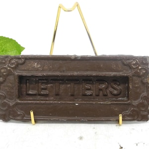 Old Metal Mail Box Letters Box, Vintage Decor