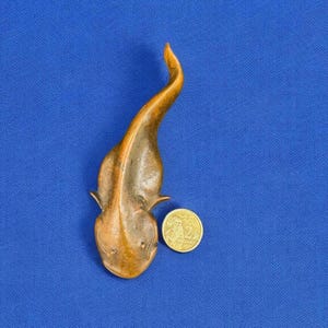 brown color metal catfish,home decor