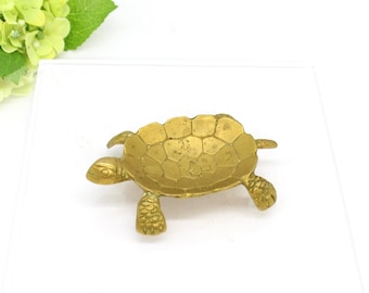 Vtg Brass turtle dish,home decor