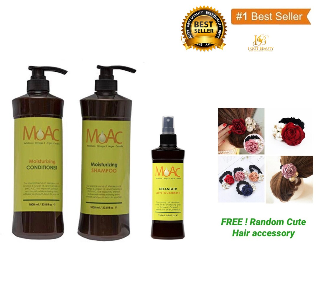 MOAC Shampoo Conditioner MOAC Leave Conditioner Detangler Etsy