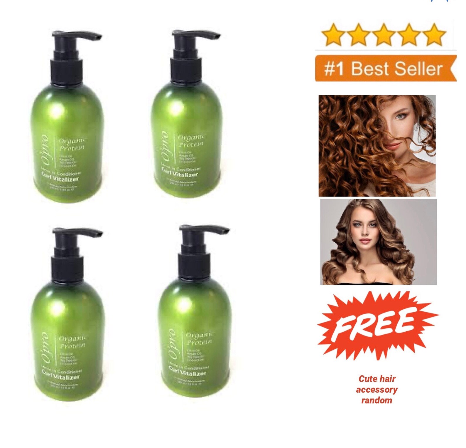 OPRO Leave in Conditioner CURL Vitalize 4 Bottles FREE Etsy