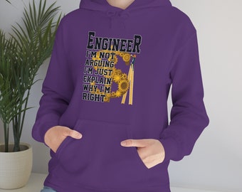 Unisex Heavy Blend Hooded Sweatshirt/engineer lover/engineer I';;m not argue, I'm just an explain why I'm right sweatshirt hoodies