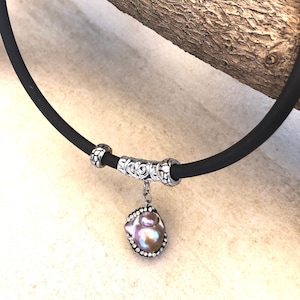 Baroque Pearl Necklace, Gemstones Jewelry, Unique Pearl