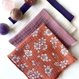 Soft handkerchiefs assortment of 4 trendy colors