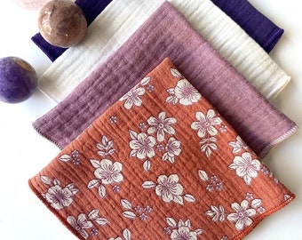 Soft handkerchiefs assortment of 4 trendy colors