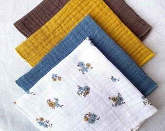 Soft handkerchiefs assortment of 4 trendy colors