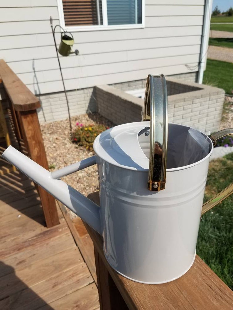 Watering Can with Solar Powered Fairy Lights Etsy