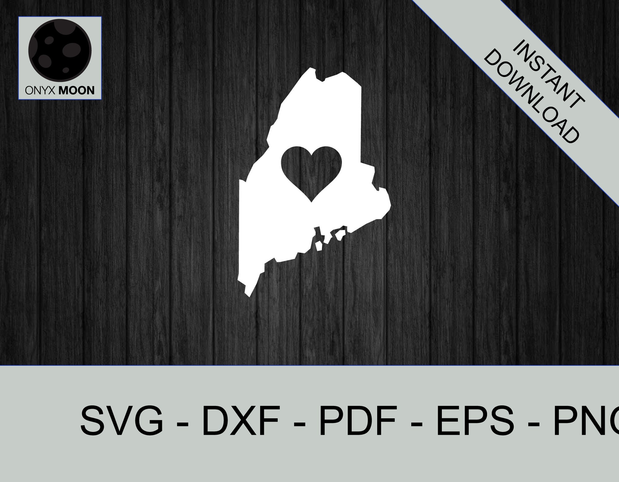 Download Maine Svg File Maine Heart Home Svg Maine Heart Svg Dxf Etsy