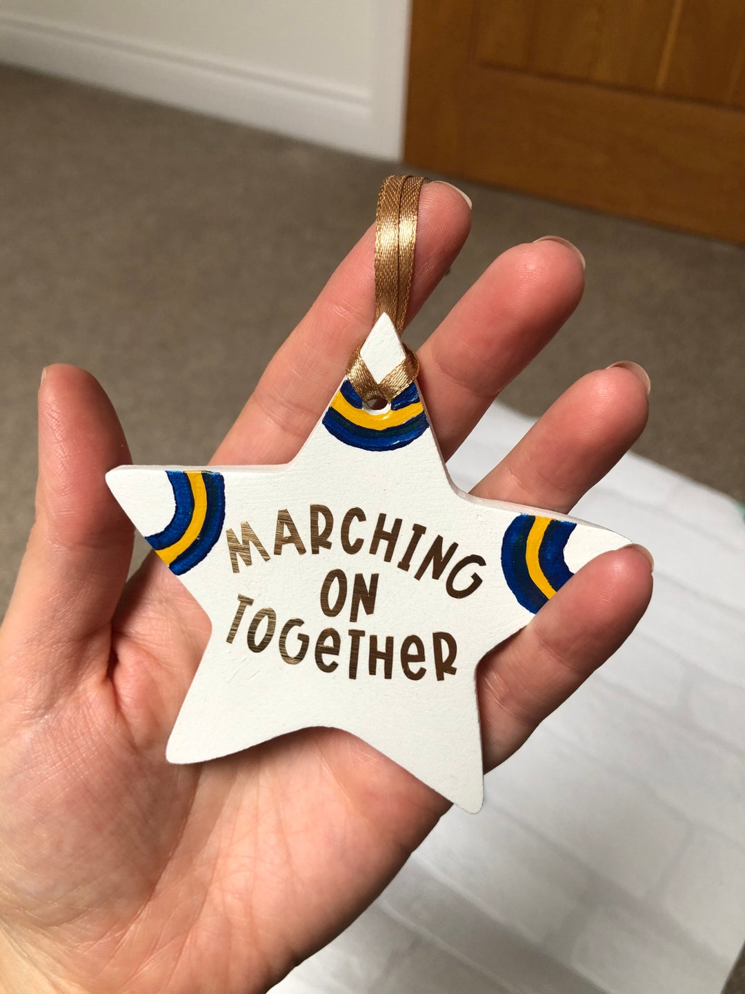 Leeds United Christmas Tree Decoration Etsy UK