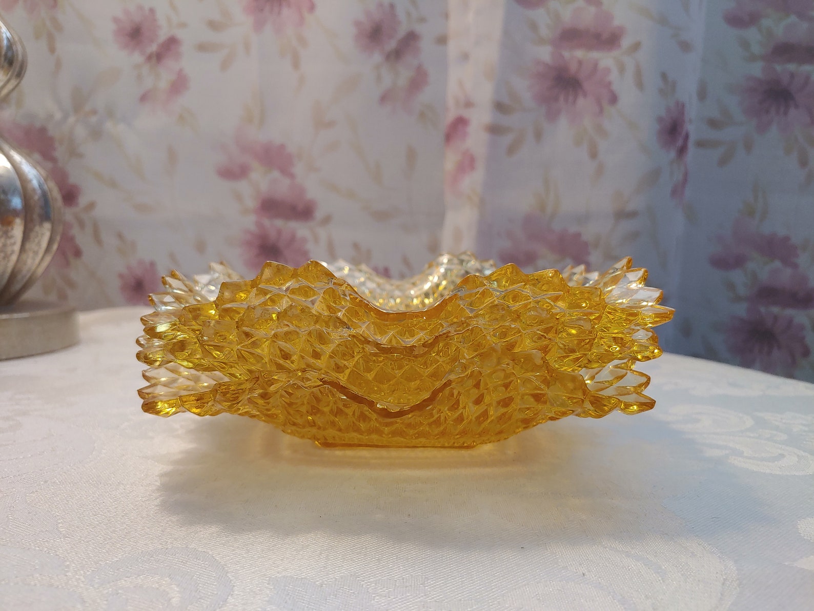 Vintage Yellow Glassware Etsy