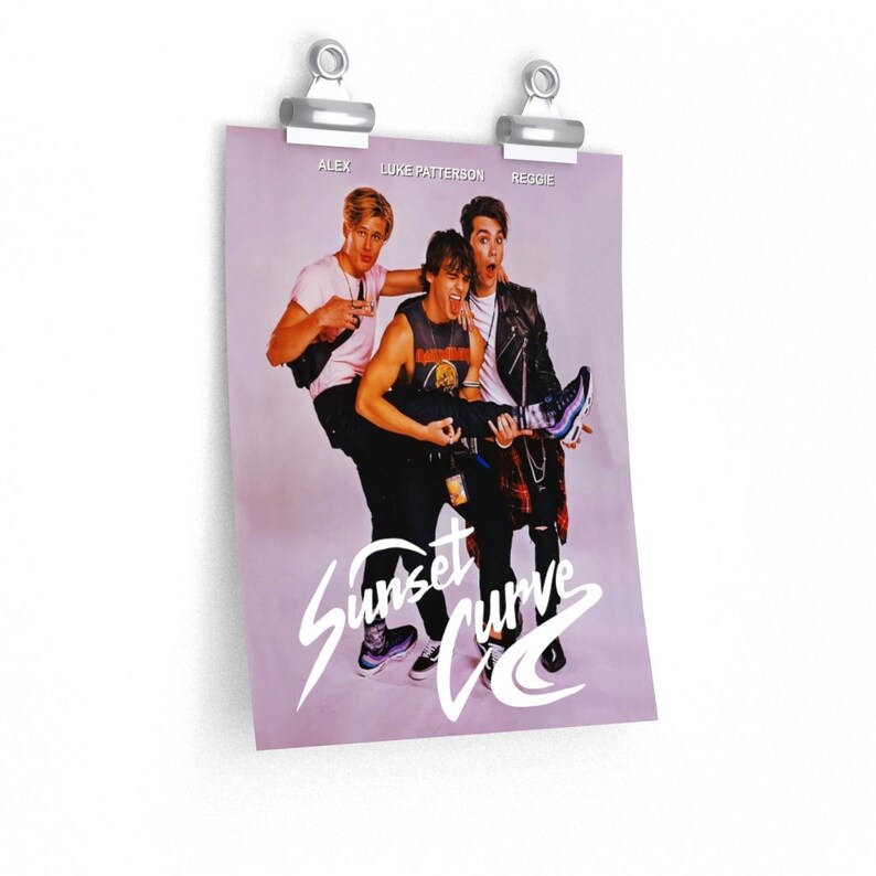 Sunset Curve Poster Premium Matte vertical posters Posters | Etsy