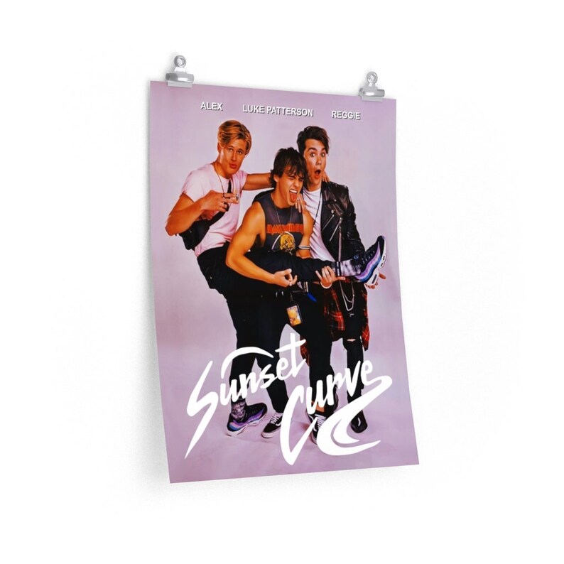 Sunset Curve Poster Premium Matte vertical posters Posters | Etsy