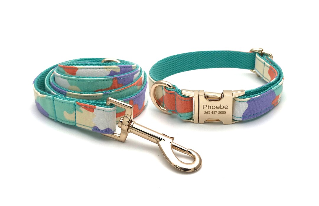 Personalized Dog Collar, Dog Collar and Leash, Dog Collar With Name