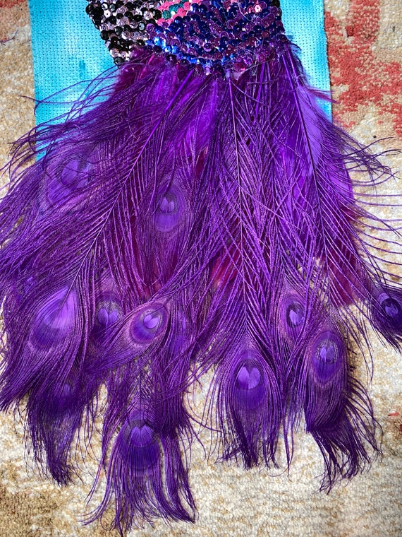 Purple peacock best sale dress