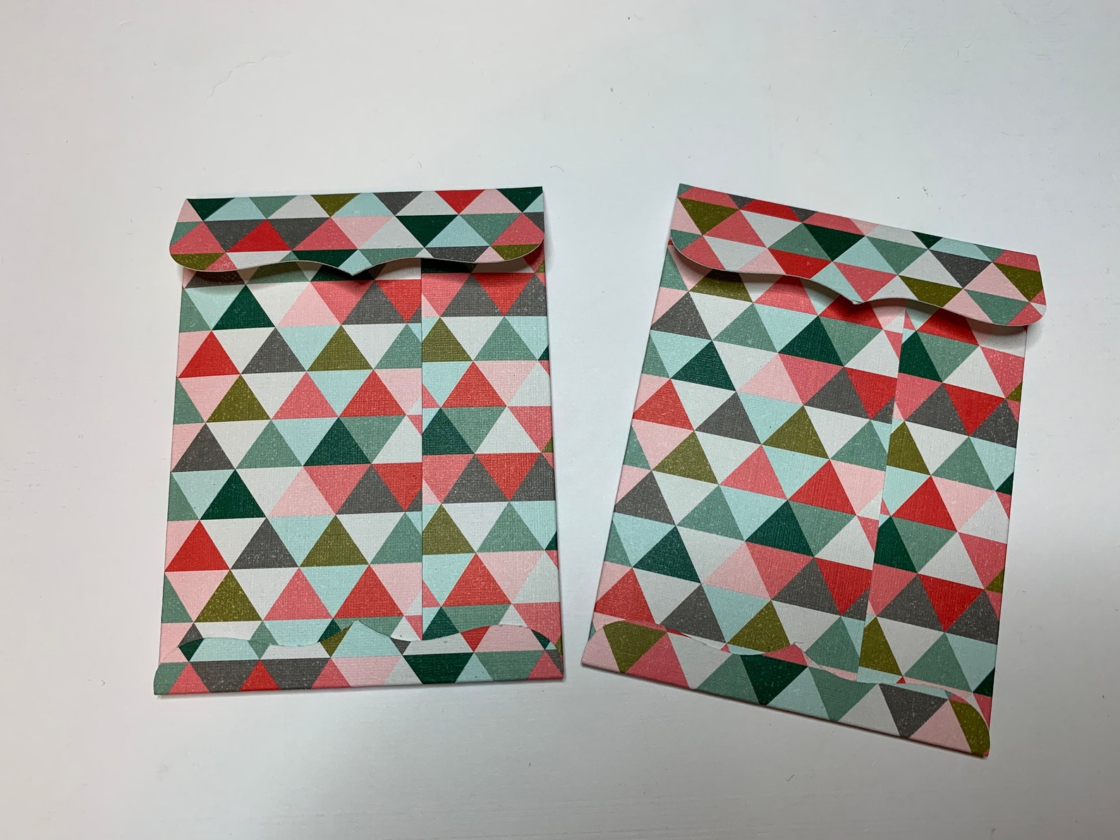 Pack of 2 Holiday Gift Card Sleeves Etsy