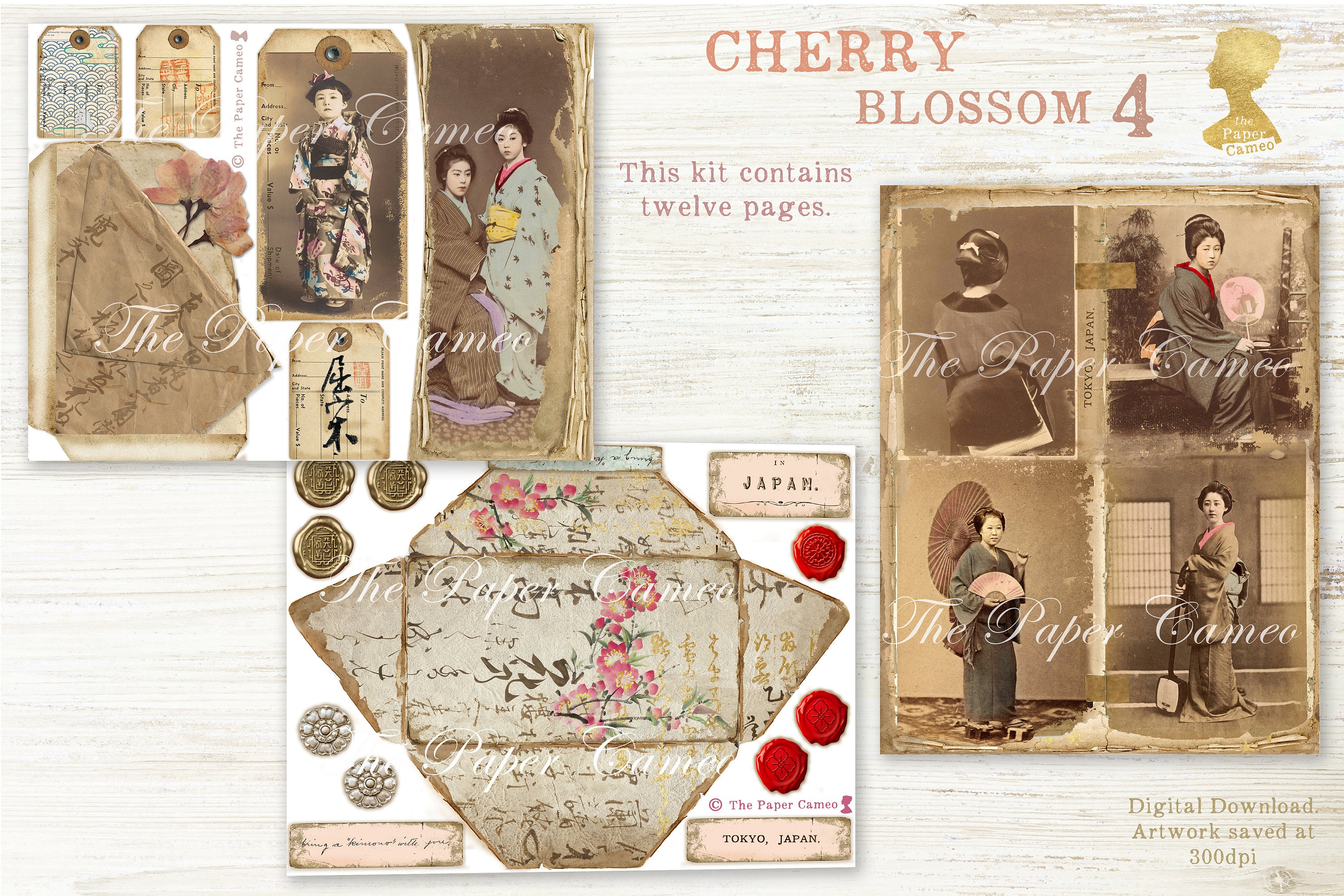 専用 ジャンクジャーナル Cherry Blossom4