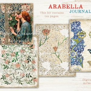 ARABELLA Journal, William Morris Journal Printable, John William ...
