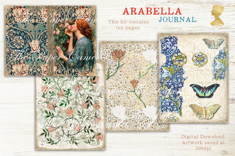 ARABELLA Journal William Morris Journal Printable John - Etsy