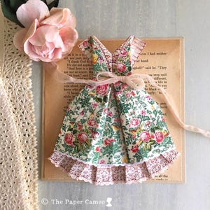 SEVEN PAPER DRESSES Digital, Origami Dress Printable, Origami Dress card, Marie Antoinette Dress, Marie Antoinette Ephemera, Origami Dress image 10