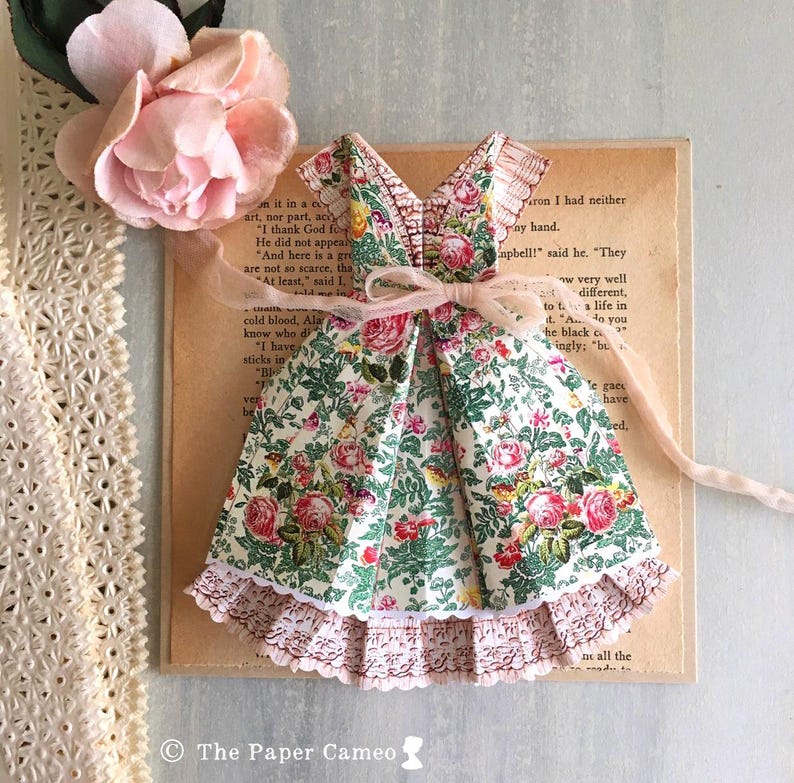 SEVEN PAPER DRESSES Digital, Origami Dress Printable, Origami Dress card, Marie Antoinette Dress, Marie Antoinette Ephemera, Origami Dress image 10