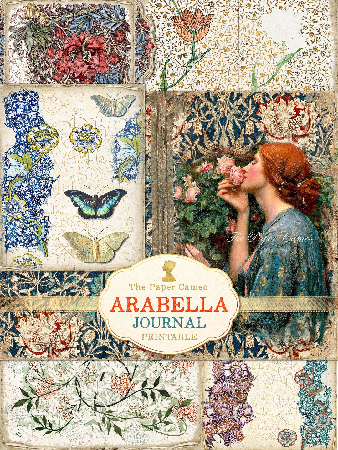 ARABELLA Journal, William Morris Journal Printable, John William ...