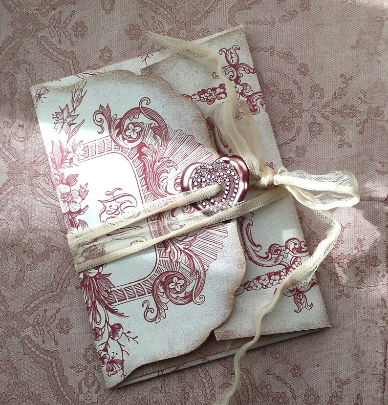 Rose Ribbon Journal ROSE BLUSH 2, Shabby, Rose, Pink Printable, Rose Journal Printable ...