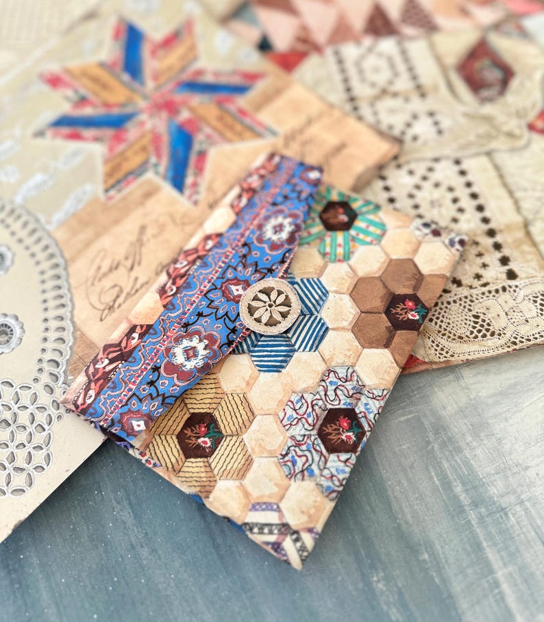 PATCHWORK PAPERS Digital Download, Patchwork Printables, Fabric ...