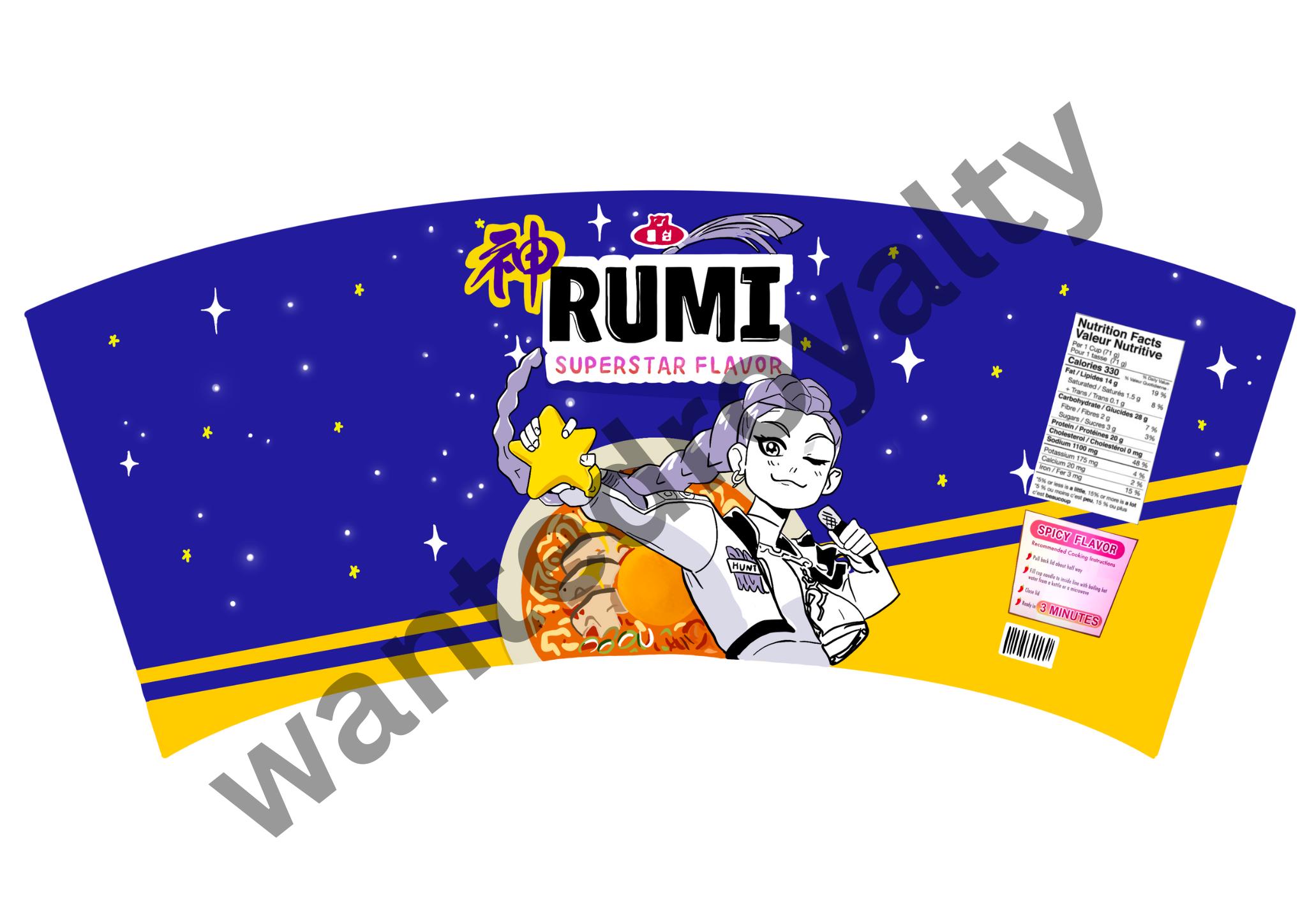 RUMI Kpop Demon Hunters Ramyeon Cups - Digital File - Etsy