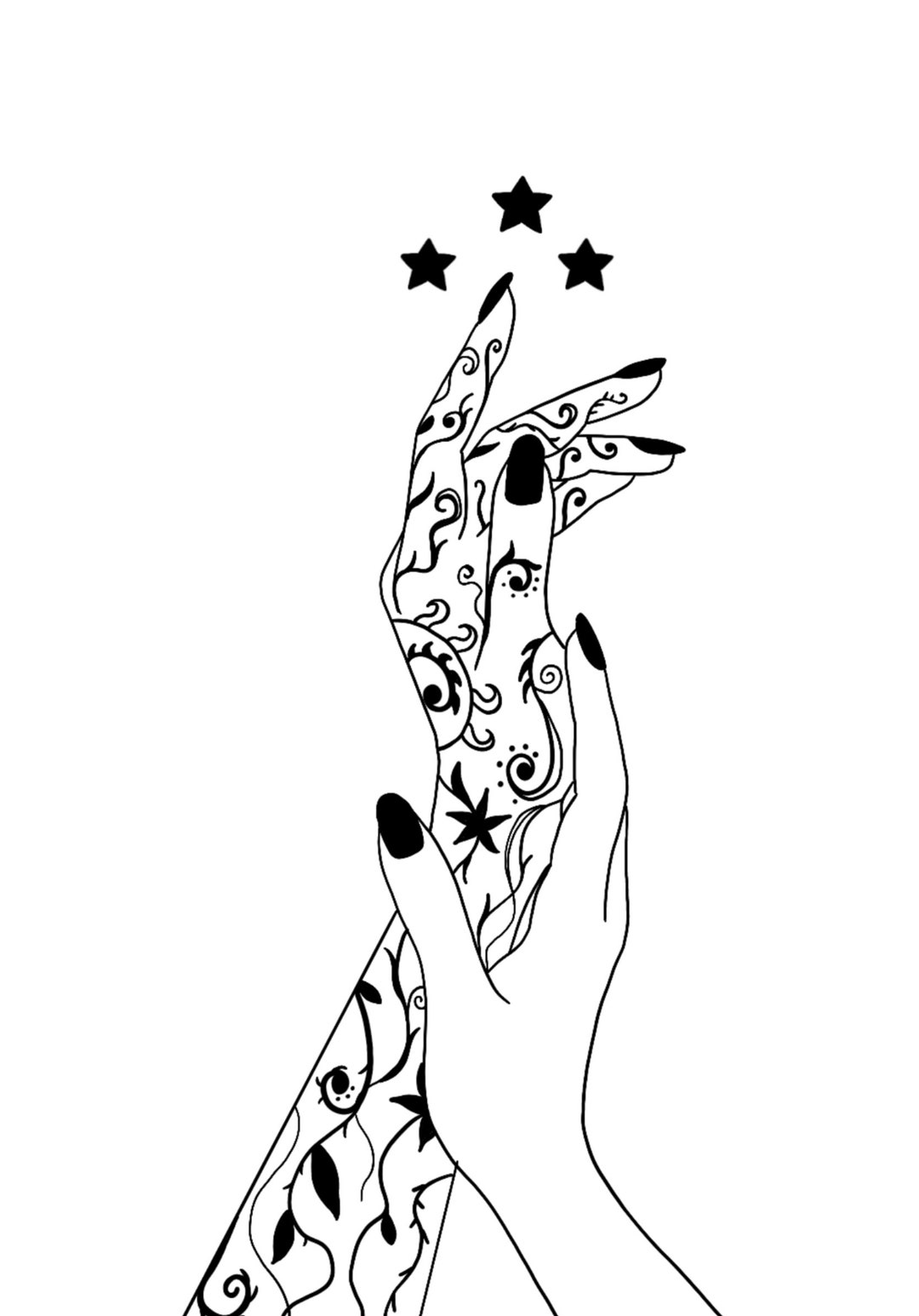 Feyre Hand Tattoo DIGITAL Print - Etsy