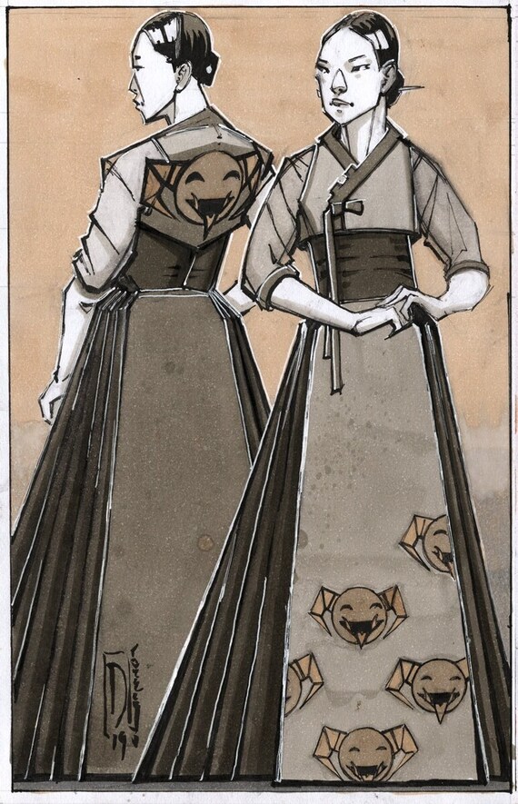 Hanbok of the Laughing Doggebi (process Piece) UK - Main Image