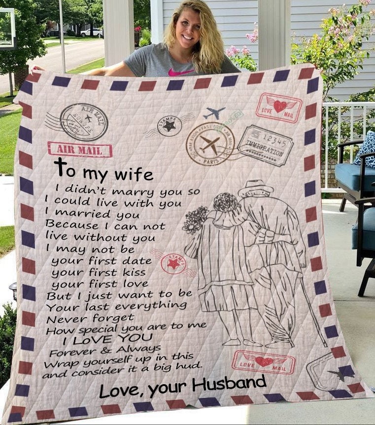 To my Wife letter blanket gift for wife letter to wife Etsy