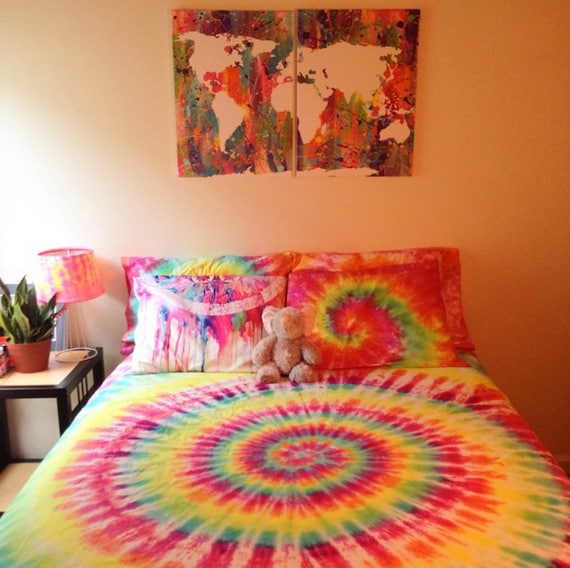 Tye dye cheap bed sheets