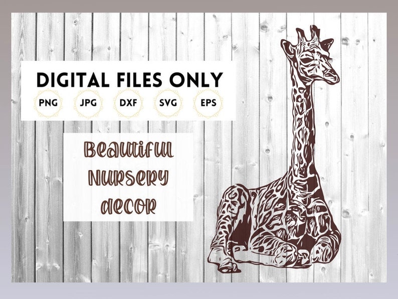 Download Baby Giraffe SVG Cricut Cut File Digital Download for | Etsy