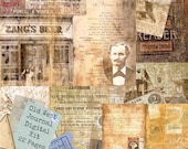 Wild West Digital Journal Kit - No AI - 1800s Ephemera (PDF & JPEG)
