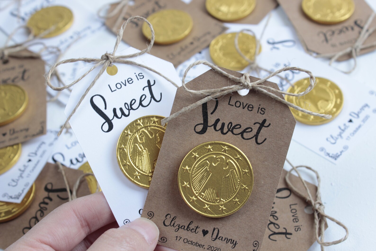Rustic Wedding Chocolate Favors for Guest in Bulk Etsy