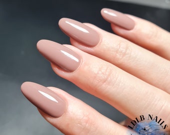 ZANZIBAR - Taupe neutral Press On Nails