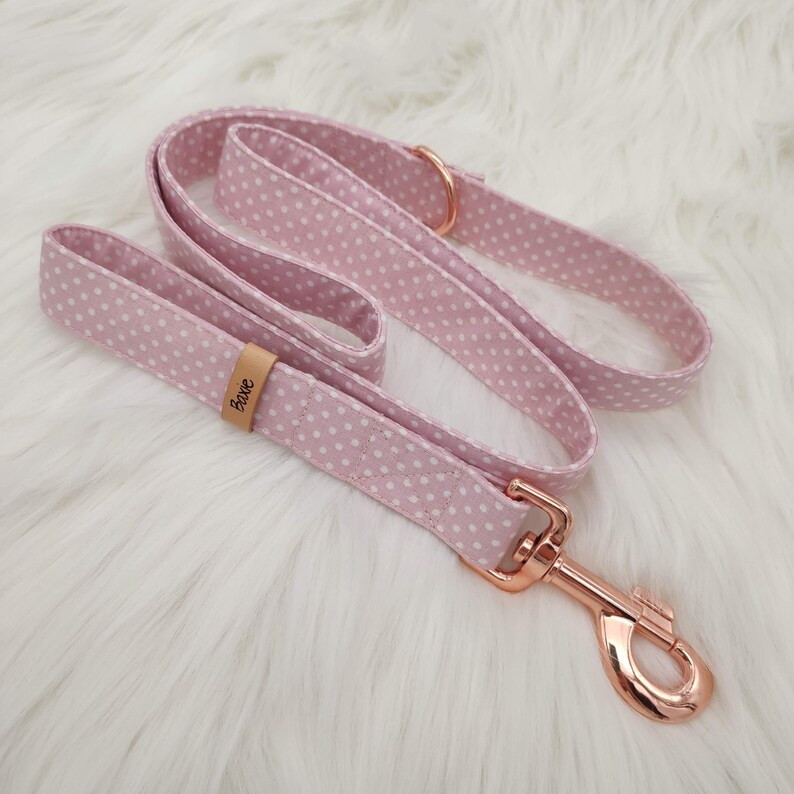 BAXIE Polka Dot Dog Leash Dog Leash Pink Dog Leash Etsy