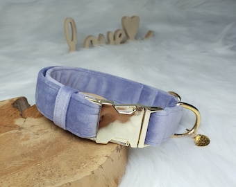 cute dog collar lavender, lavender dog accessories, designer stylish collar, birthday gift for dog, fashion dog collar, solid dog collar