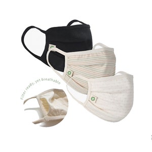 Organic Cotton Face Mask, Lanyards for Kids & Adults