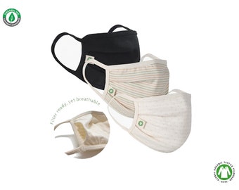 Organic Cotton Face Mask, Lanyards for Kids & Adults