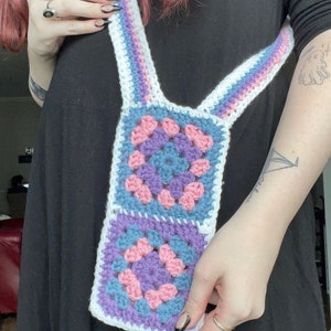 Bisexual Granny Square Phone Bag