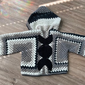 Handmade Triple Moon Hexagon Cardigan