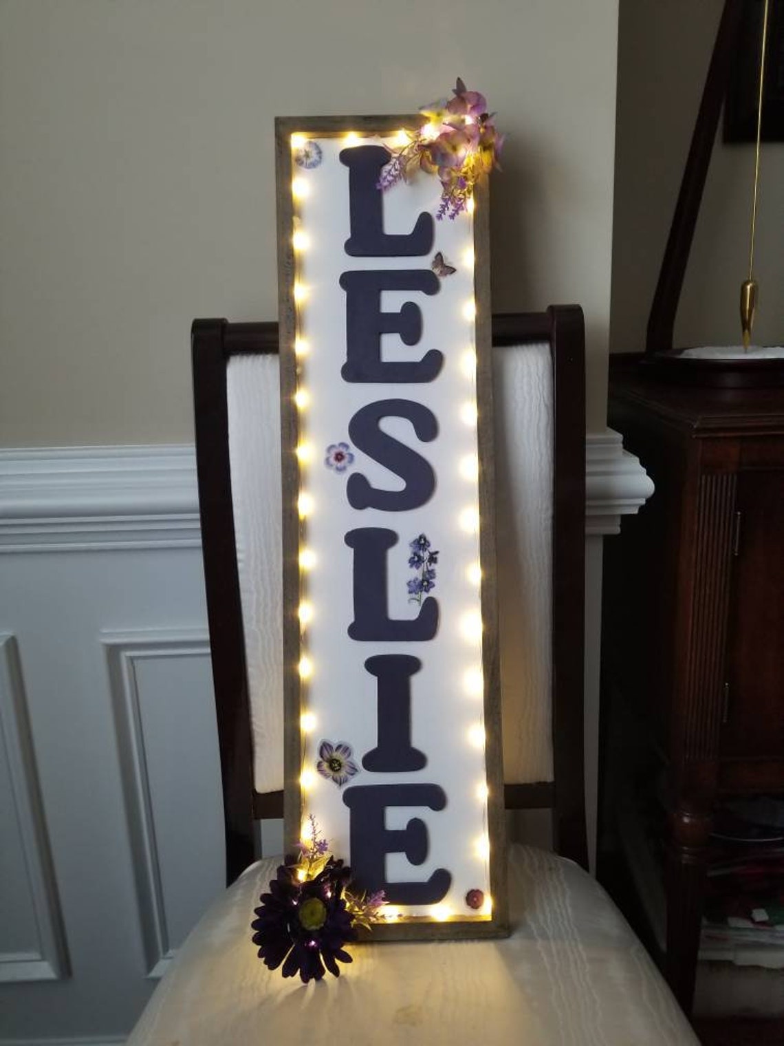 Personalized Wooden Lightup Name Sign Etsy