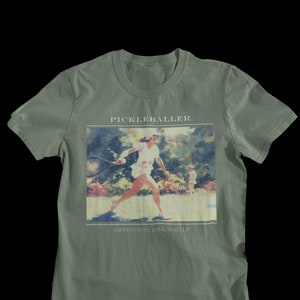 Pickle ball Masterpiece, pickleball gifts, old money aesethic, pickleball t shirt, best selling art, dark academia art.