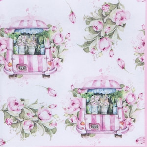 3 Decoupage Paper Napkins | French Florist | Crafting Tissue |