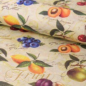 Decorative Gift Wrap | Printed Paper | Tutti Frutti | One Large Sheet | Italian Quality | #4009 |