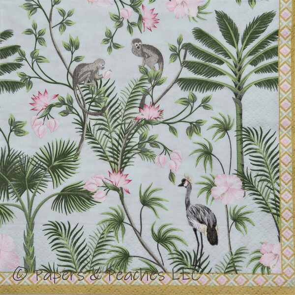 Jungle Napkins Etsy