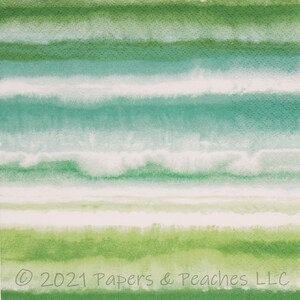 3 Decoupage Paper Napkins | Bamboo Watercolor | Crafting Tissue |