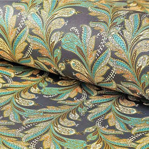 Decorative Gift Wrap | Printed Paper | Fantasia Blue | One Large Sheet | Italian Quality | #4047 |